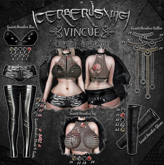 [CX] 23 Luceat Arachne Shorts and Socks - Gold (M) RARE