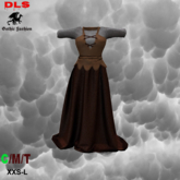 Medival peasant dress earth boxed