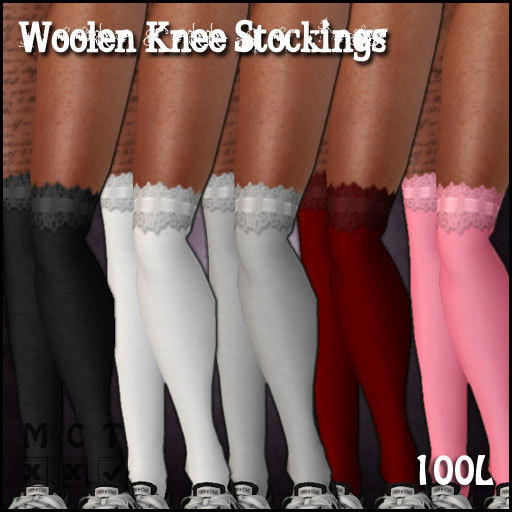 [Sassy Kitty Designs] Woolen Knee Stockings
