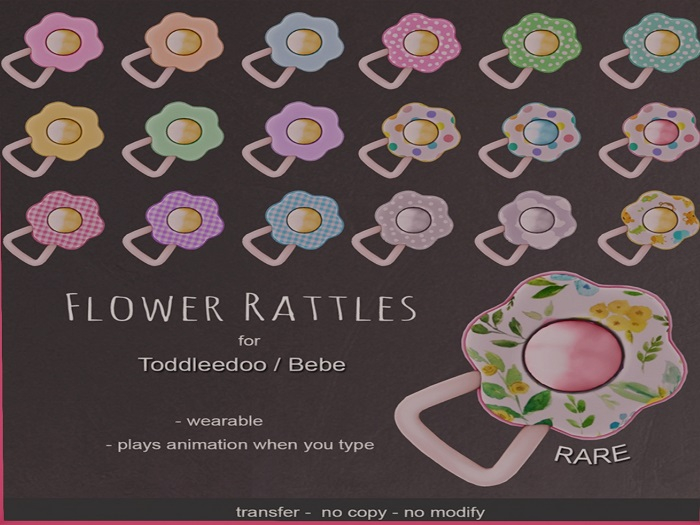 LeMomo: Flower Rattle [Pois/Lemon]
