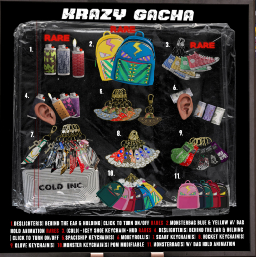 (COLD) - Monster Keychain NAVY