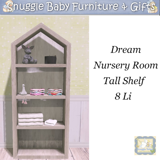 Dream Nursery Room Tall Shelf  