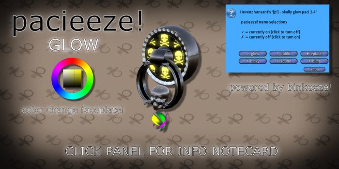 [b!] - skully glow color changing pacifier box