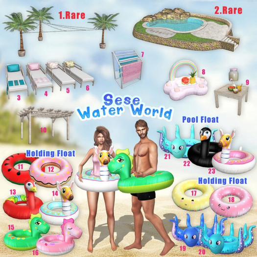 1.Sese - Water World - Palms RARE