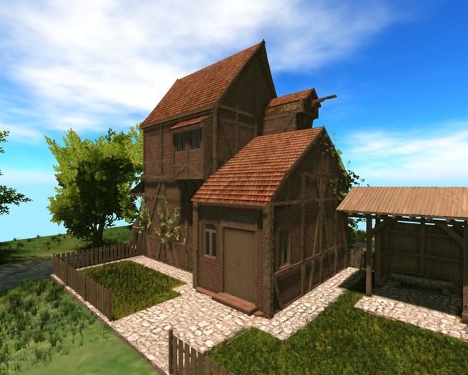 Watermill landmark building