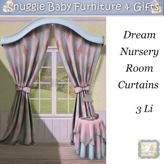 Dream Nursery Room Curtains Boxed