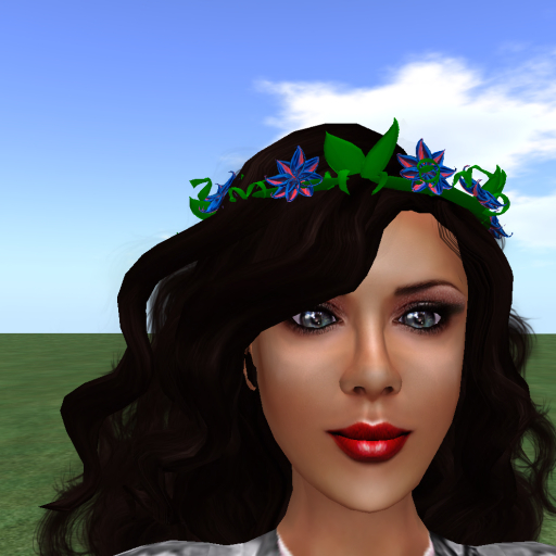 Pink/Blue Hair Wreath - Mesh