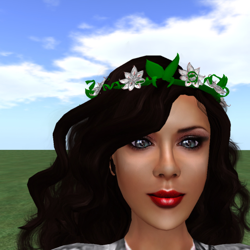 Lily Hair Wreath - Mesh