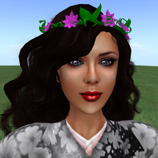 Fushia Hair Wreath - Mesh