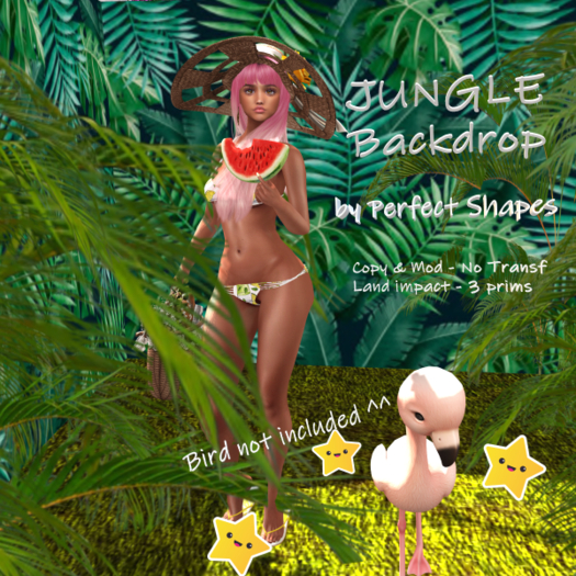 FREE *PS* - Perfect Shapes - Jungle Corner Backdrop