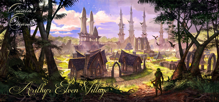 Backdrop ~Arithyr Elven Village~ (touch)