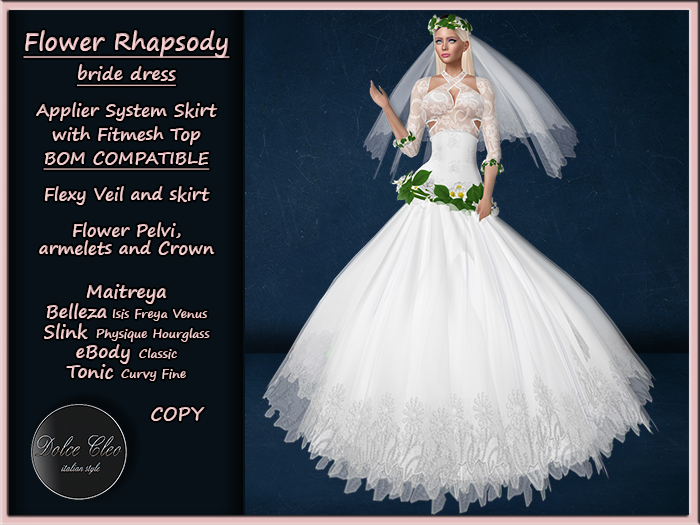 Dolce Cleo ::: Flower Rhapsody Bride Dress - ADD ME