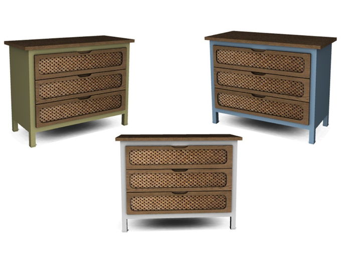 Spring flowers Chest of drawers FULL PERM 
