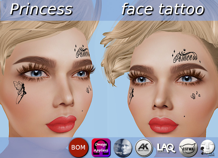 Face tatto Princess