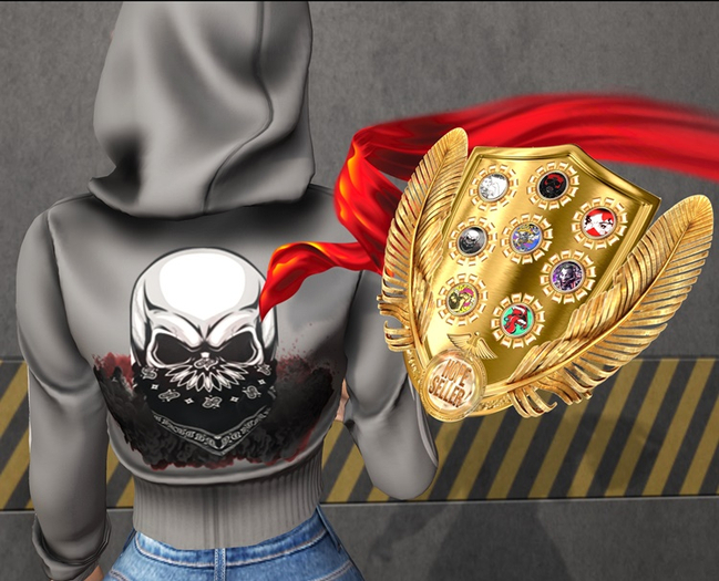 [HS] Alfa Hooded T-Shirt [Grey]