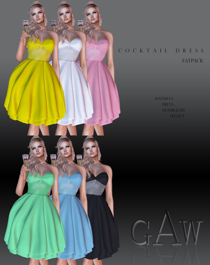 GAW Cocktail Dress FATPACK