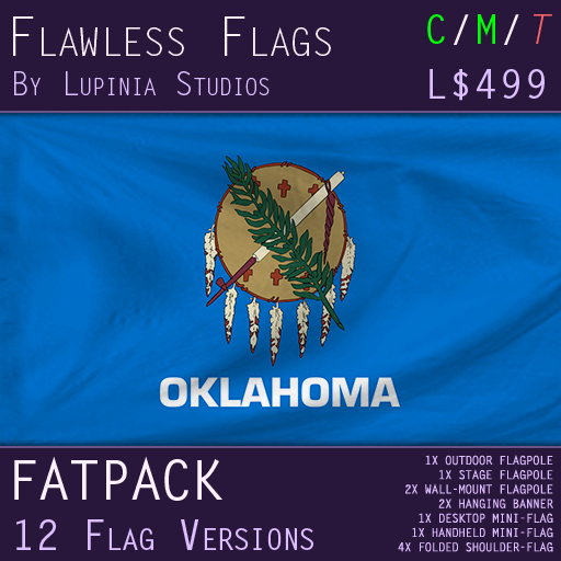 Oklahoma, USA Flag (Fatpack, 12 Versions)