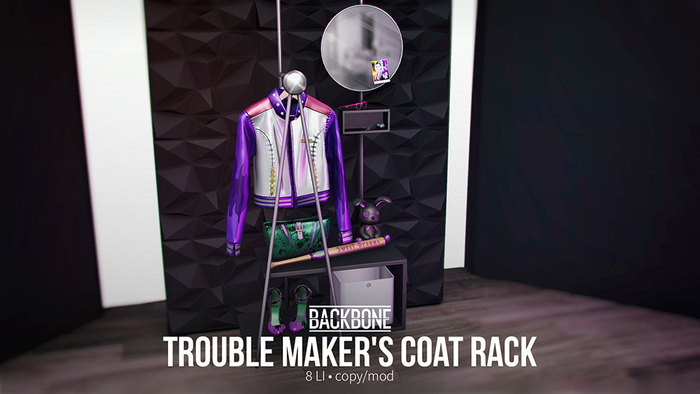 BackBone Trouble Maker's Coat Rack (add)