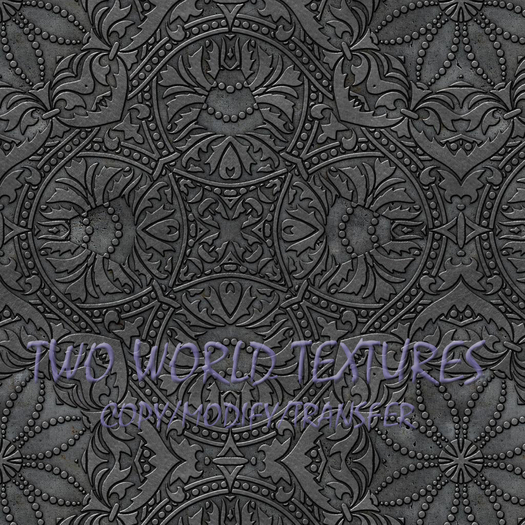 Metal Steel Engraved Fleur Seamless Texture