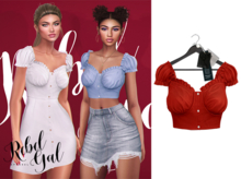 Rebel Gal - Get our Little Love Top - Red (add it)