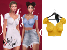 Rebel Gal - Get our Little Love Top - Yellow (add it)