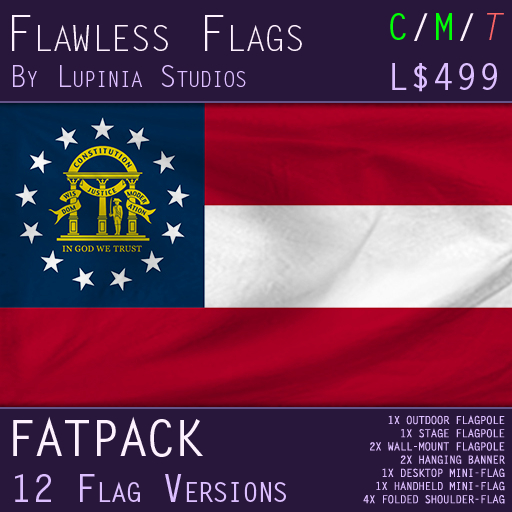 Georgia Flag (Full Kit, Boxed) - Flawless Flags