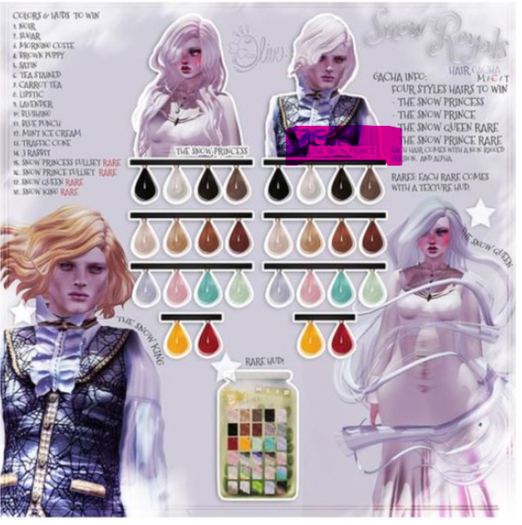 .Olive. the Snow Prince Hair - Blue Punch