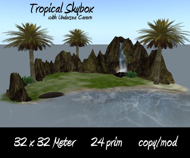 32x32 Mermaid Island Skybox