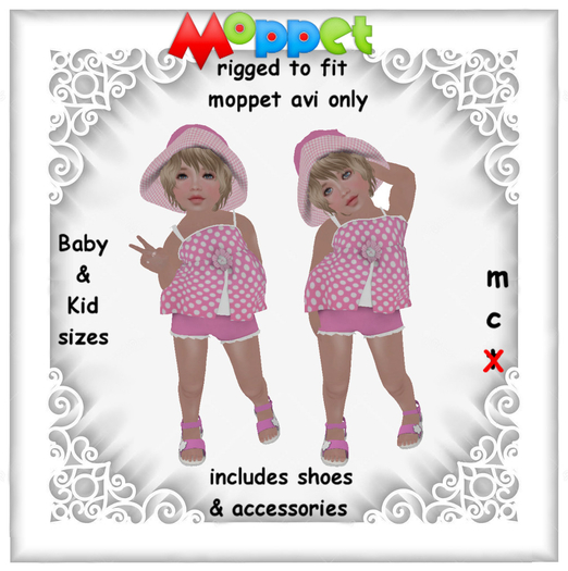 Moppet Pink Summer  Set