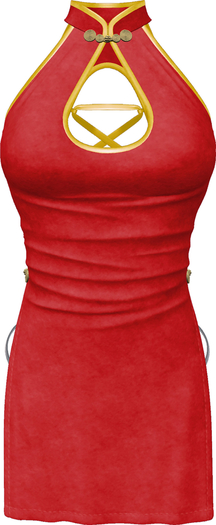 KIWY - Asia Dress Red