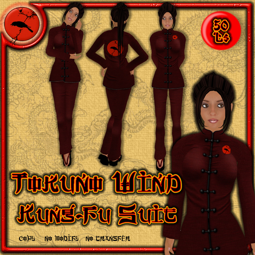 >>Tokuno Wind<< Kung-Fu Suit - Red