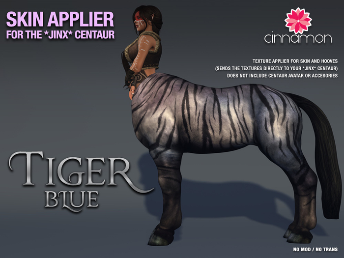 *CINNAMON* Jinx Centaur - Tiger Blue