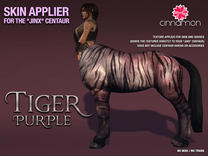 *CINNAMON* Jinx Centaur - Tiger Purple -BOX (add me)