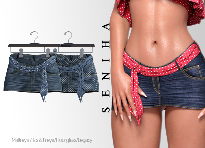 Seniha. Lexie Skirt Denim // #018