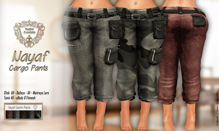 ND*Nayaf Denim Pants*[Maitreya-Slink-Belleza-Tonic-eBody]