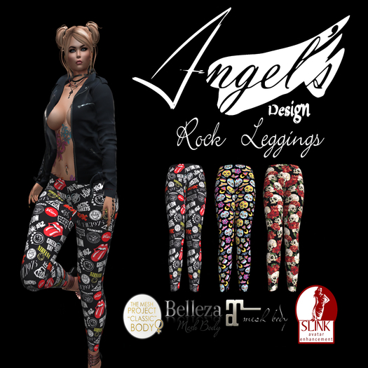 Rock Leggings - Angels Design