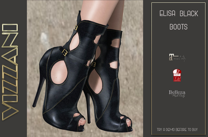 DEMO FANTASTIC BOOTS MESH MOD. ELISA CREATED BY VIZZANI.