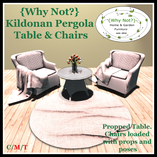 {Why Not?} Kildonan Pergola Table & Chair Set-Boxed