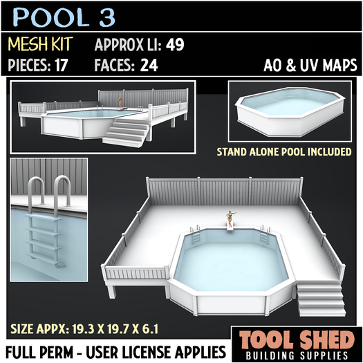 Tool Shed - Pool 3 Mesh Kit