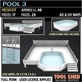 Tool Shed - Pool 3 Mesh Kit