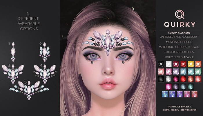 .Quirky. - Sorcha Face Gems