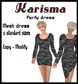 Karisma dark Silver - Party dress