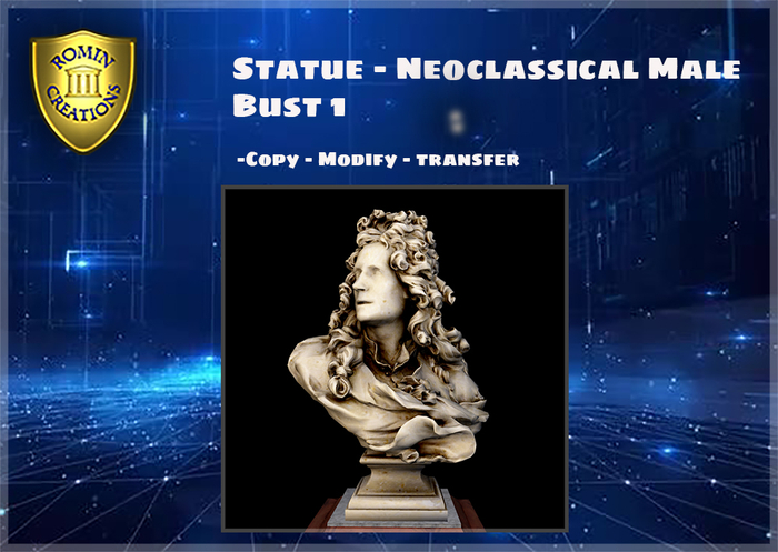 Statue - Neoclassical Male Bust 1