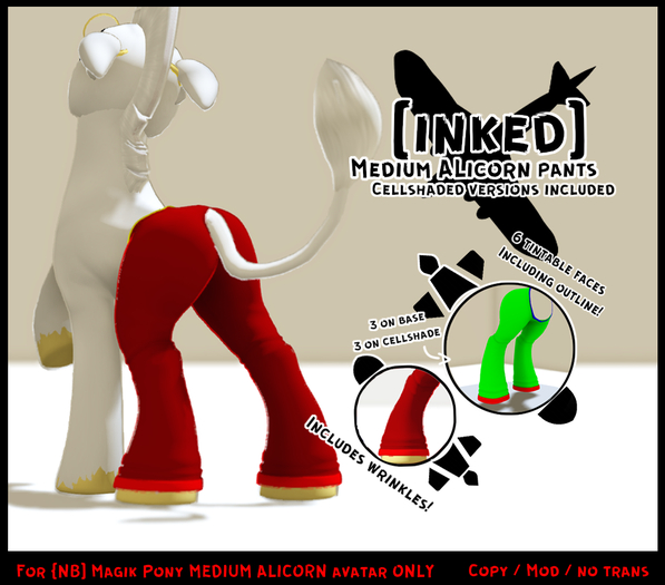 [INKED] Medium Alicorn Pants [BOXED]
