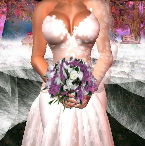 Purple & White Roses Bouquet