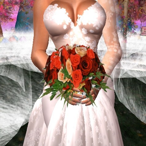 Orange & Peach Roses Bouquet