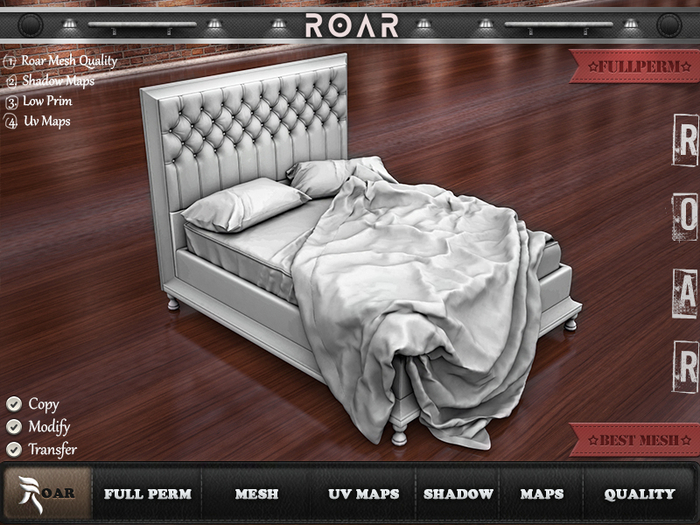 {::ROAR::} Fullperm Bed #2105
