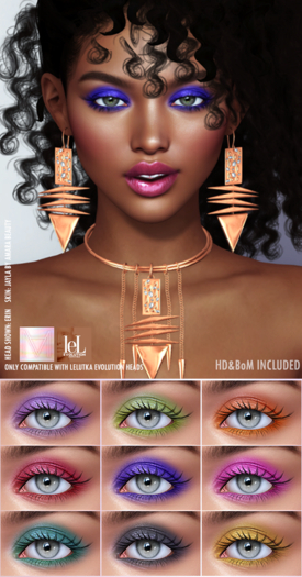 M I A R Y - Jean HD Eyeshadows (Lelutka Evolution) Pack 01