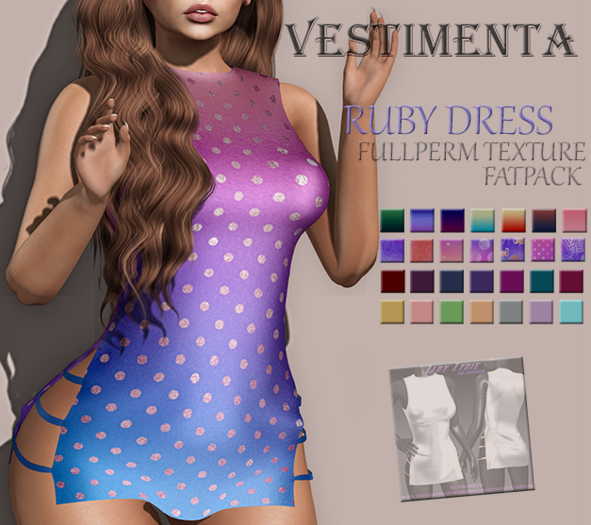 VESTIMENTA - Ruby dress - fullperm texture - fatpack