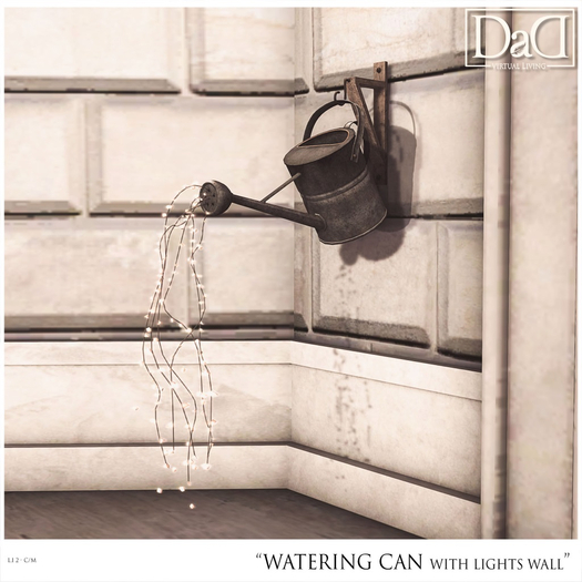 Rustic Garden Watering Can wall
